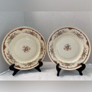 Homer Laughlin Eggshell Georgian Dinner Plates. Set of 4 10' Dinner Plates.